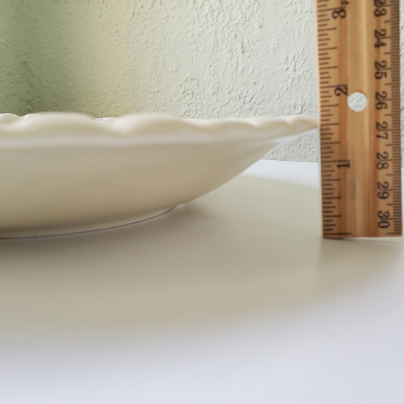 Claire Burke Pottery Raised Fruit Design Cream Bowl Serving Dish 10.25" - Picture 7 of 7